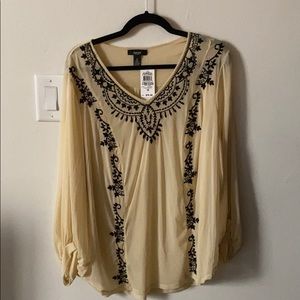 Sheer Ivory Blouse